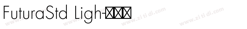 FuturaStd Ligh字体转换